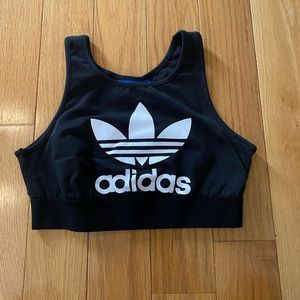 ADIDAS BLACK SPORRS BRA XS